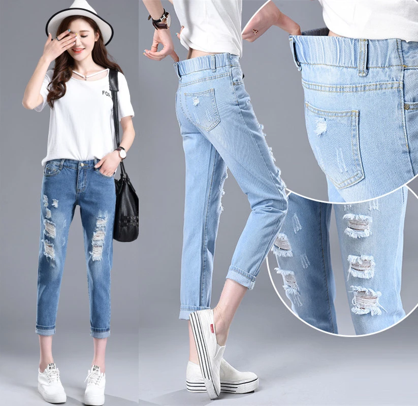 ripped jeans outfit for ladies
