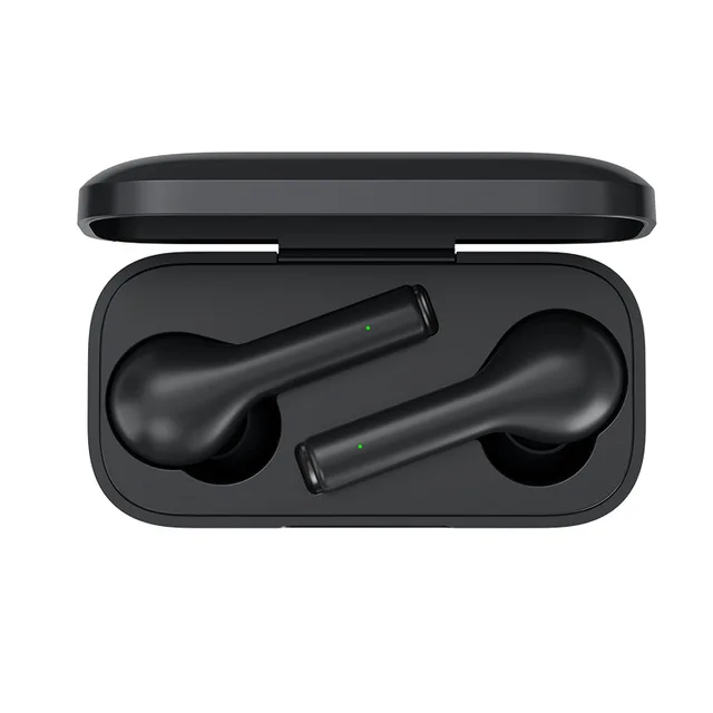 QCY T5 настоящие беспроводные наушники Bluetooth 5,0 сенсорное управление спортивные наушники стерео звуковая гарнитура для музыки - Цвет: Black