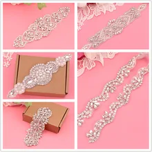 Wedding Women Rhinestones Handmade Belt Wedding Evening Dress Belt Accessories Marriage Bridal Sashes Girlfriend Belt