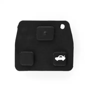 

3 Buttons Car Remote Entry Black Rubber Pad Replacement For Toyota New