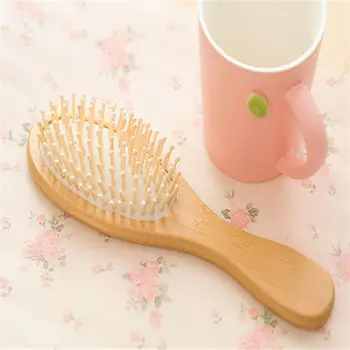 

Natural Boar Bristle Hairbrush Massage Comb Anti-static Hair Scalp Paddle Brush Beech Wooden Handle Hair Brush Styling Tools