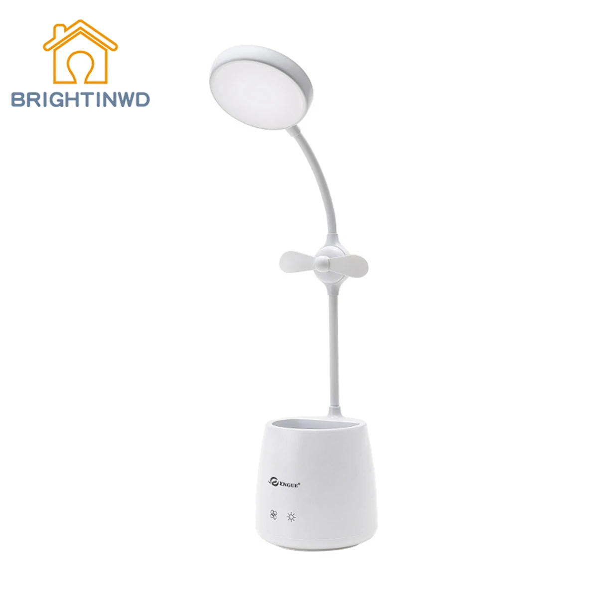 

Multifunctional USB desk lamp pen holder reading lamp fan makeup mirror lamp creative charging desk lamp