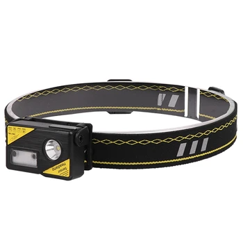 

USB Rechargeable LED Headlight Flashlight Head Light Lamp Torch Waterproof Automatic Induction Headlight
