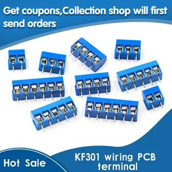 

KF301-2P 3P 4P 5P 6P 7P 8P 9P 10P Pitch 5.0mm Straight Pin Screw PCB Terminal Block Connector