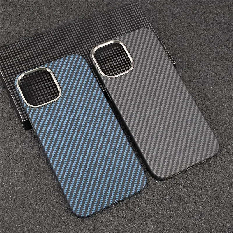 Pure Carbon Fiber Phone Case For iPhone 13 12 Pro Max Ultra-thin Aramid Fiber Phone Cover For iPhone 12 Mini iphone 13 pro wallet case