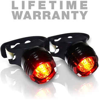 

2PC WorthWhile Bike Rear Light Cycling Seatpost Taillight Saddle LED Flashlight for Bicycle Accessories Running Safety Clip Lamp