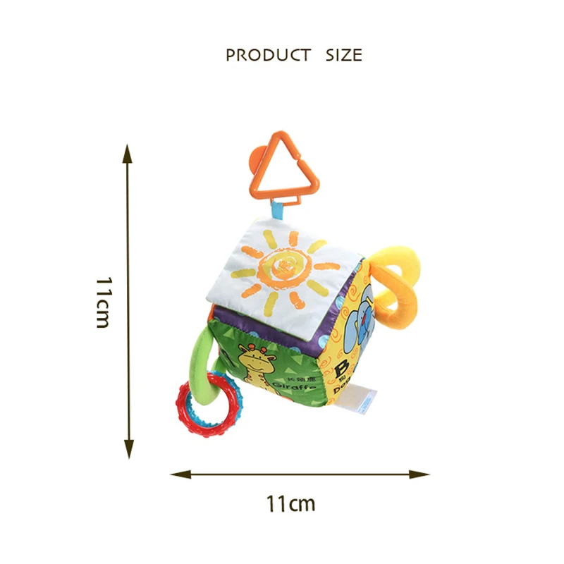 Детские развивающие игрушки, новая детская мягкая кукла, мобильный плюшевый тканевый строительный блок, набор мягких кубиков, погремушка, игрушка 0-12 месяцев