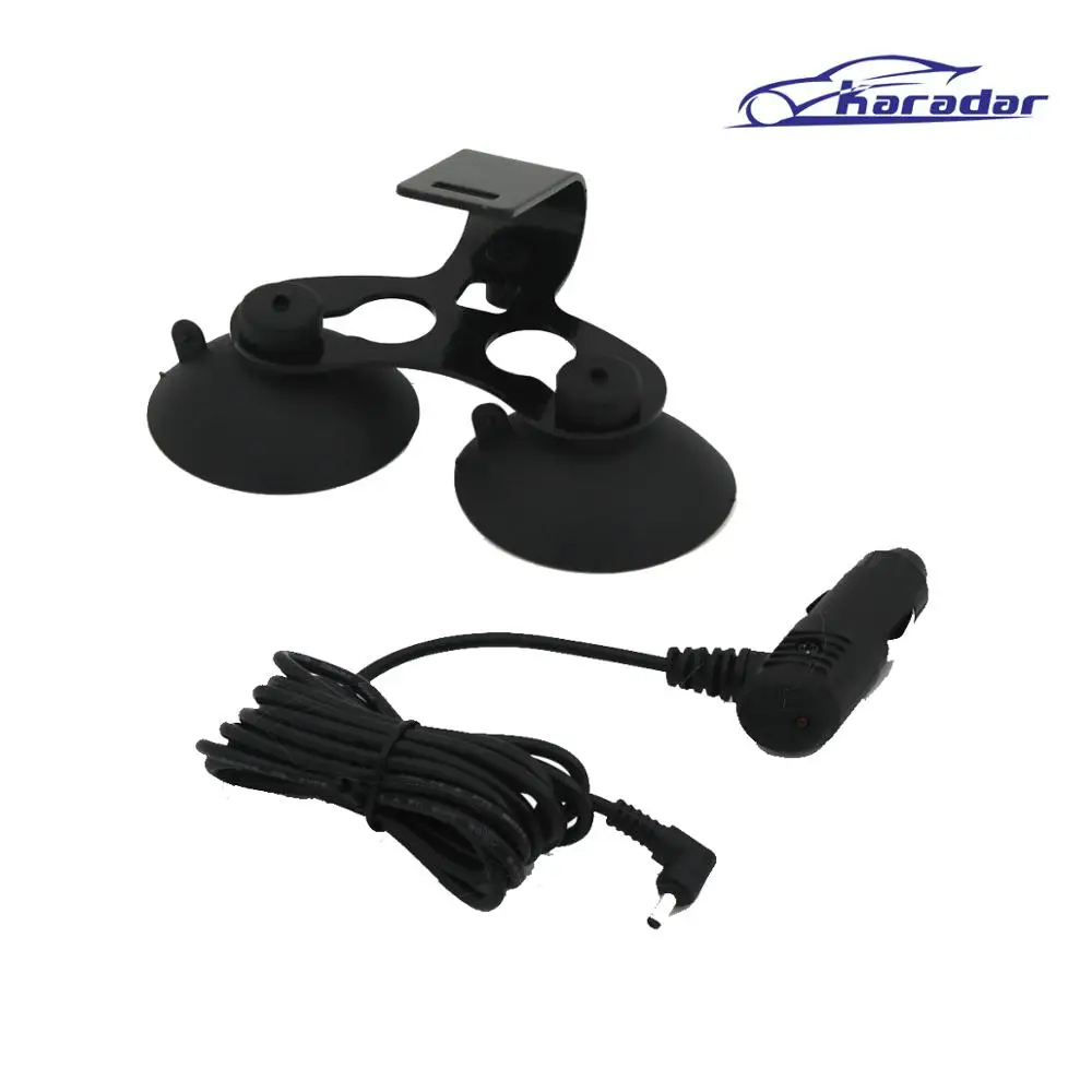 

Karadar Car radar detector mount with charger 3.5 mm Port Car Charger For Car Radar Detector / Car DVR Camera