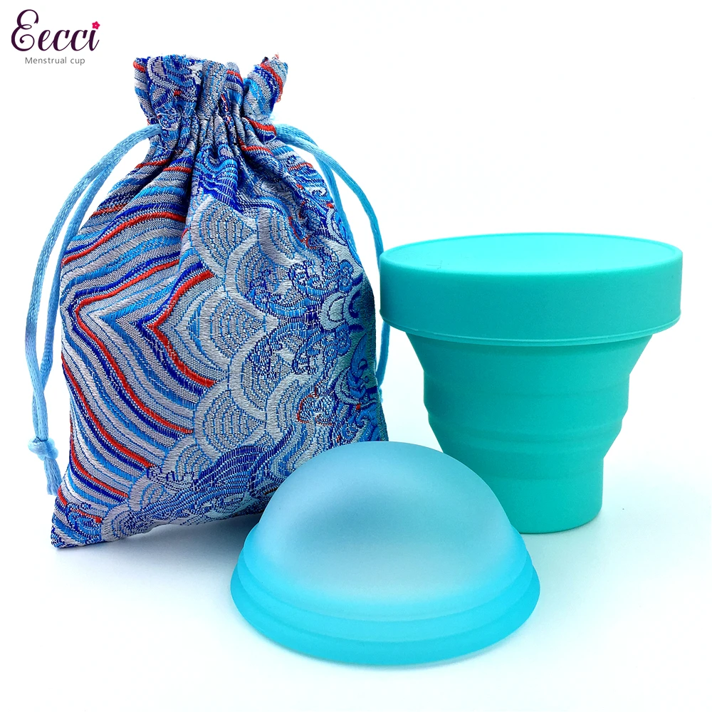 Copa de la luna reutilizable, disco menstrual con esterilizador (Copa