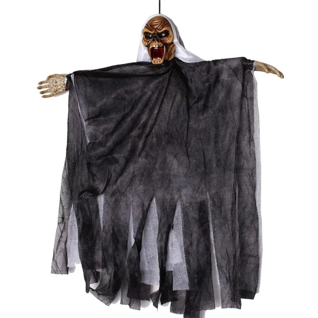 

Halloween Electric Skull Voice Control Tricky 2pcs 5# Batteries(not included) Horror 148g Toy