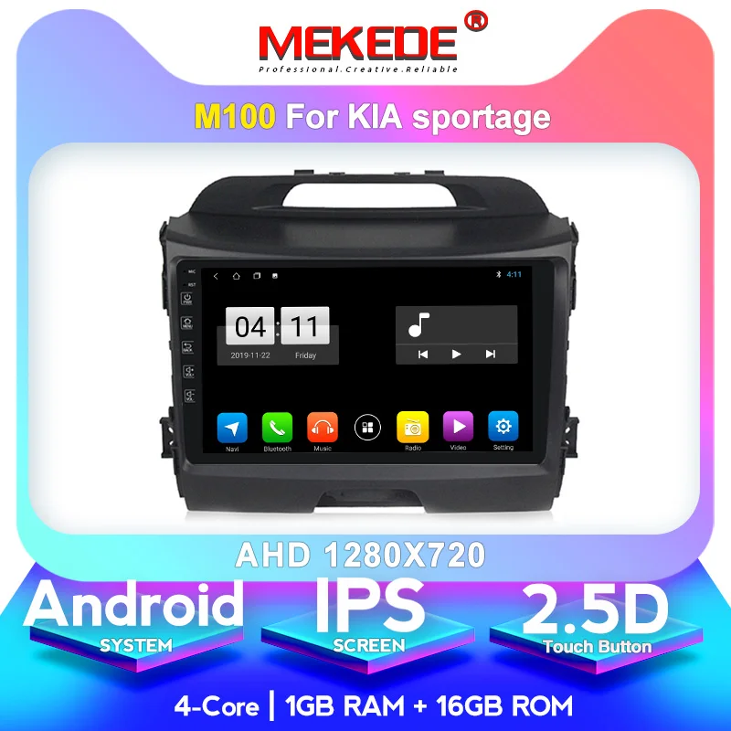 Ips DSP автомобильный Android 10,0 2 din Автомобильный мультимедийный плеер Автомобильный dvd для KIA sportage 2011- gps навигация 8 ядерный 4+ 64G carplay 4G - Цвет: 16G  model