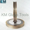 Free Shipping!KM 100x22xFA3/4/5/6/8/10/12/15/19mm Peripheral Daimond wheel Flat edge with arris,For Shape Glass Edging Machine. ► Photo 3/6