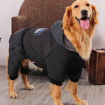 

JORMEL Big dog clothes cotton coat Labrador golden Samoye husky medium sized large dog pet autumn and winter clothes
