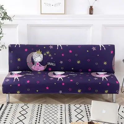 All-inclusive Folding Sofa Bed Cover Tight Wrap Sofa Towel No armrests Tight Wrap Sofa Cover loveseat for Living Room - Цвет: 24