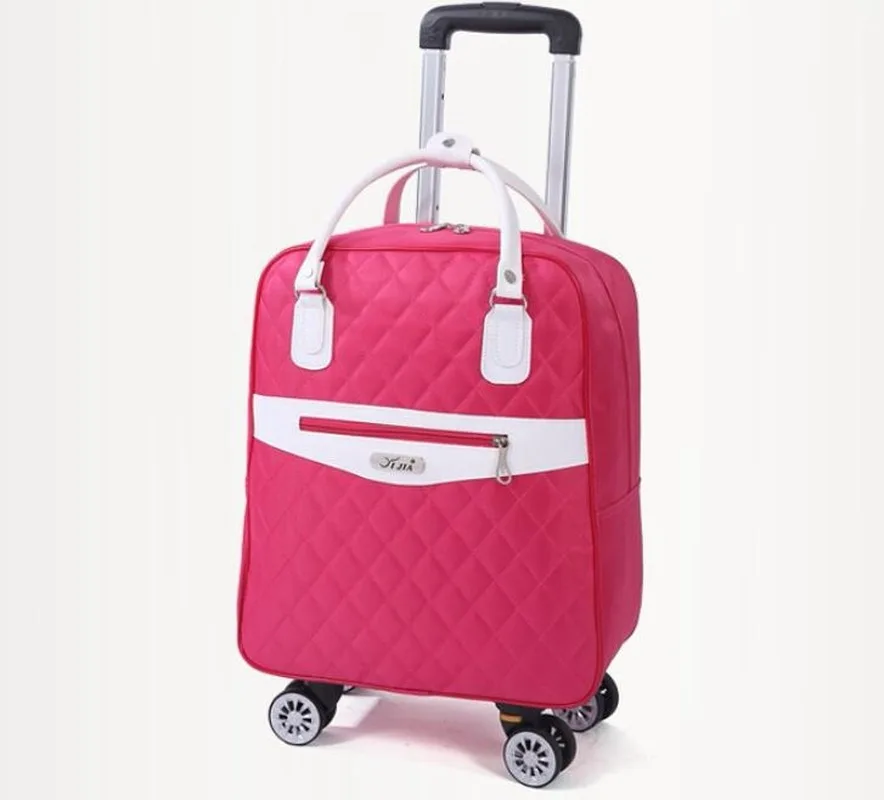 

Trolley Bag with Wheels Women Unisex Oxford Luggage Bag on Wheel Suitcase Large Capacity Travel Backpack with Wheels Bag