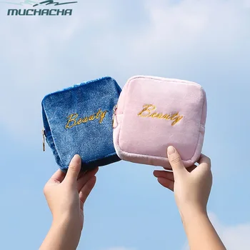 

Dropship Flannel Sanitary Napkin Storage Bag Travel Multi-functional Menstrual Towel Lipstick Kits Sanitary Pad Storage Pouch