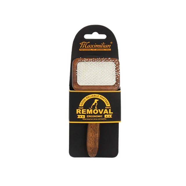 Dogs Hair Remover Brush Pet Cat Grooming Tool Brush Wood Puppy Big Dog Combs Pet Flea Comb Dog Shedding Comb Cleaning Supplies S