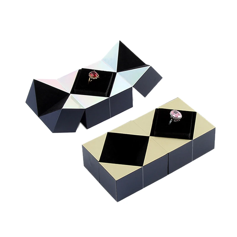 Valentine's Day Magic Cube Jewelry Packaging Box Personalisation Propose Marriage Ring Box