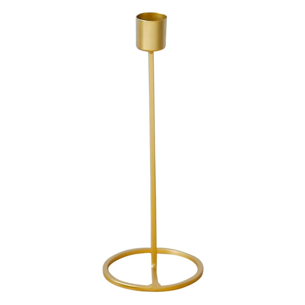 S Подсвечник Candelabrum подсвечник Европейский Креативный Стразы золотистые металлические фестиваль праздник одиночное украшение для головы лампа - Цвет: S