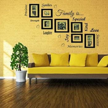 

Photo Frames Love Wall Decal Stickers Family Home Art Decor Removable Vinyl