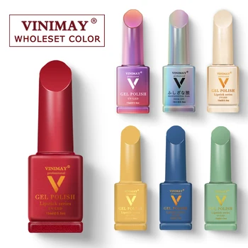 

VINIMAY 18 Color Series Set Gel Nail Polish Magic Copper lipstick Avocado Yellow Glitter Nail Gel Varnish Gelpolish