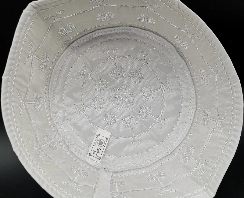 New white cotton cloth Muslim Prayer Hats for men soft Fashion Islamic Round Caps Indian Topi Kufi Eid Ramadan Pray Dropshipping - Image 3
