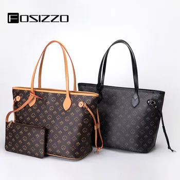

FOSIZZO Handbags For Women 2020 Large Fashion Famous Bag Designer Handbags With Free Zipper Pouch Shoulder Bag Leather FS5163