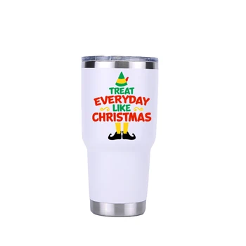 

Christmas 20oz Tumbler Travel Car Mug Double Wall Vacuum Flasks Insulated Stainless Steel Thermos Water Bottle Beer Coffee Cup