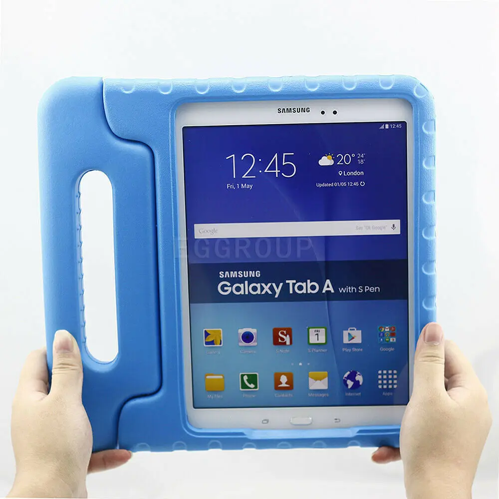 Детский безопасный противоударный EVA чехол для планшета для samsung Galaxy Tab A 8,0 SM-T350 T351 T355 чехол EVA защитный чехол с держателем для рук