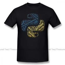 

Developer T Shirt Python Programmer T Shirt T-Shirt Basic Short Sleeves Tee Shirt Plus size Male Tshirt