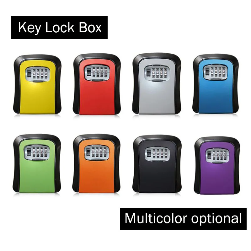 

Key Lock Box Combination Lockbox with Code for House Key Storage, Combo Door Locker
