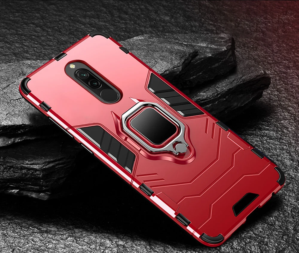 Кольцо Броня чехол для Redmi 8 8A чехол-бампер магнитный автомобильный держатель чехол для телефона для Xiaomi Redmi 8A 8 A 7A Redmi 8 Global чехол