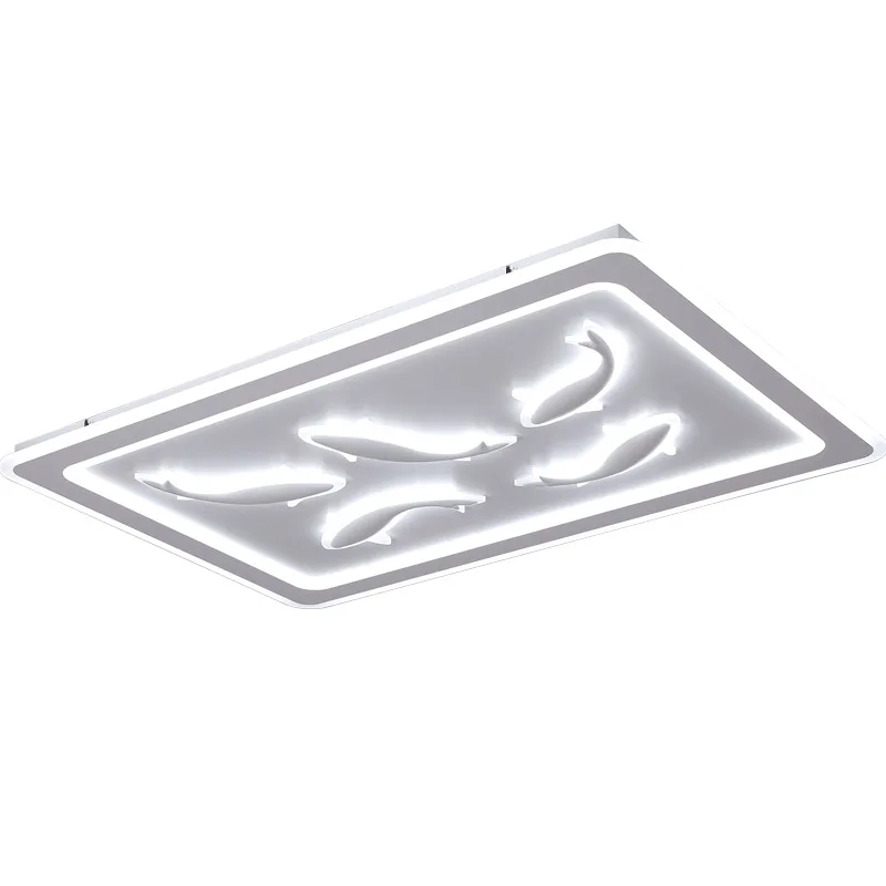 

Minimalism Nordic Ceiling Light Acrylic Lamp PVC LED Square Restaurant Living Dining Room Remote Control Ceiling Lights