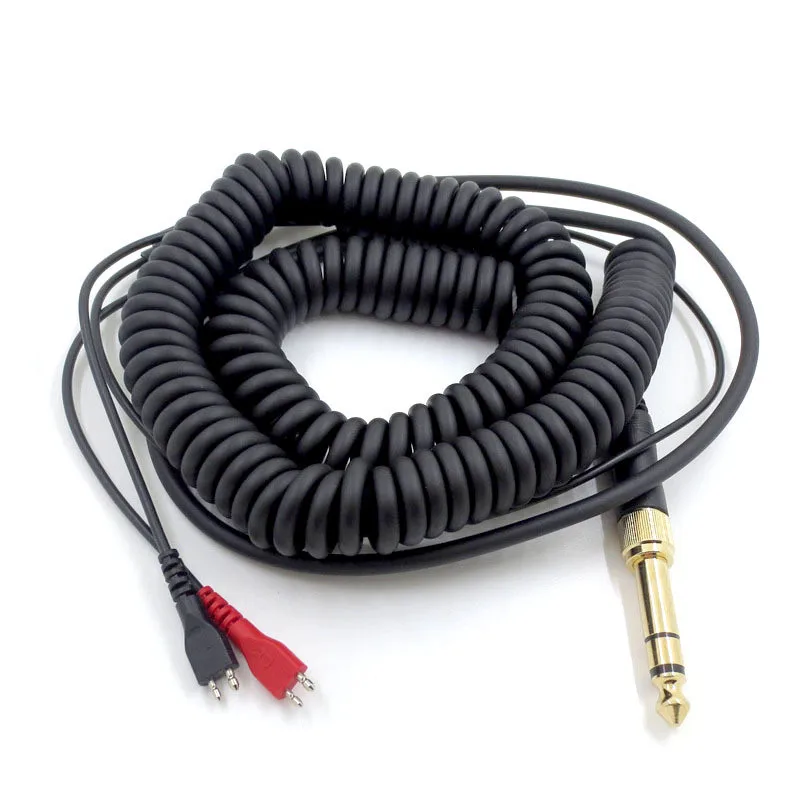 Черный Замена аудиокабеля для Sennheiser HD25 HD560 HD540 HD430 HD250 HD 530, HD 530, HD 540, HD 540 II наушники 23 AugT2 - Цвет: Черный
