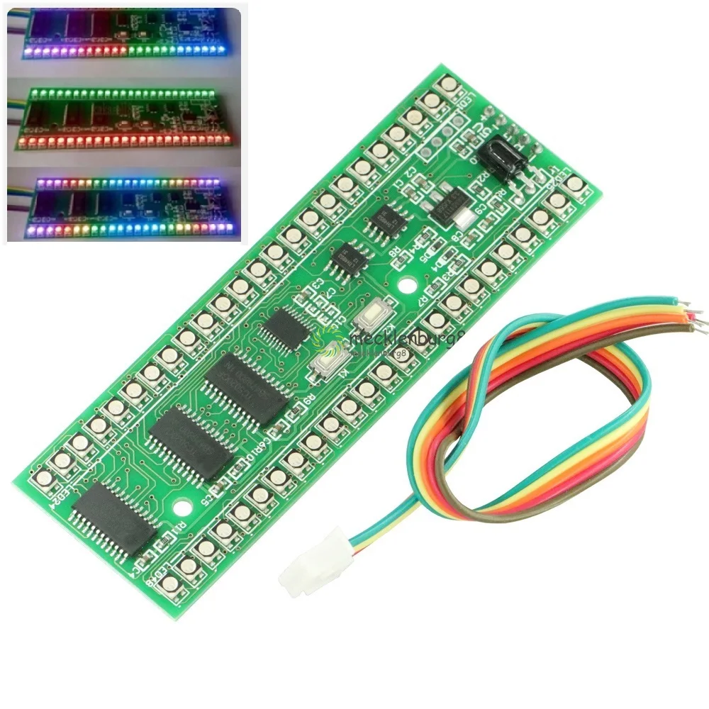 RGB MCU двухканальный 24 светодиодный индикатор уровня VU новый|Запасные части| |