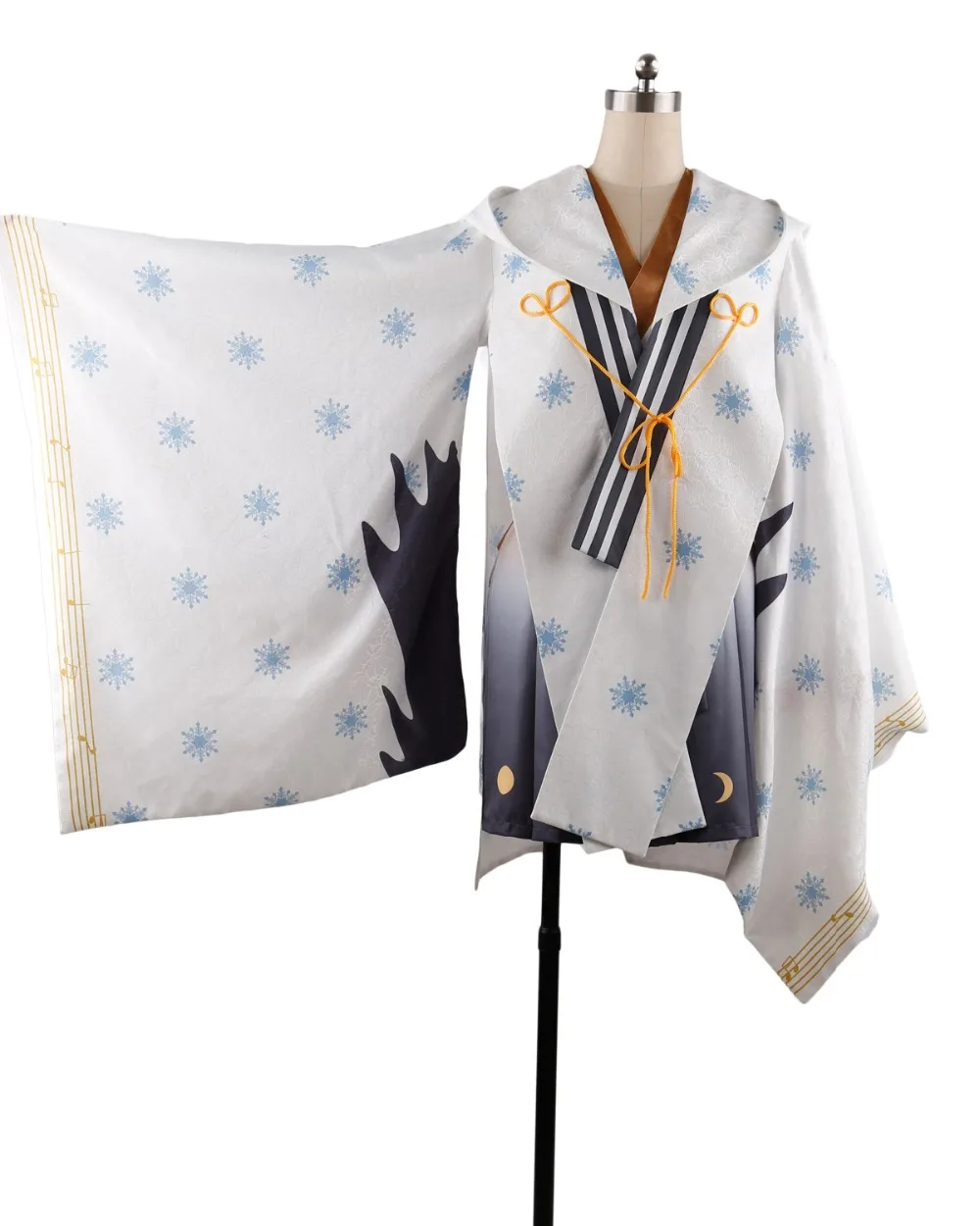 Snow Miku Yuki Witch Kagura ver. Кимоно для костюмированной вечеринки на Хэллоуин |