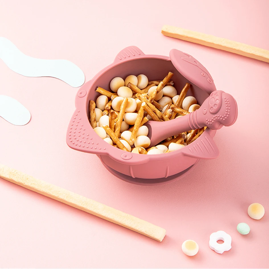 

Для малышей и детей постарше детская чаша тарелка силиконовые Акула buxom Belly Dancer Blows столовые принадлежности Комплектная посуда