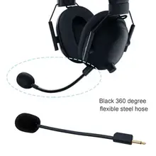 Headset Microphone Replaceable Detachable Omnidirectional 3.5mm Flexible Gaming Headphone Microphone for BlackShark V2/V2 Pro/V2