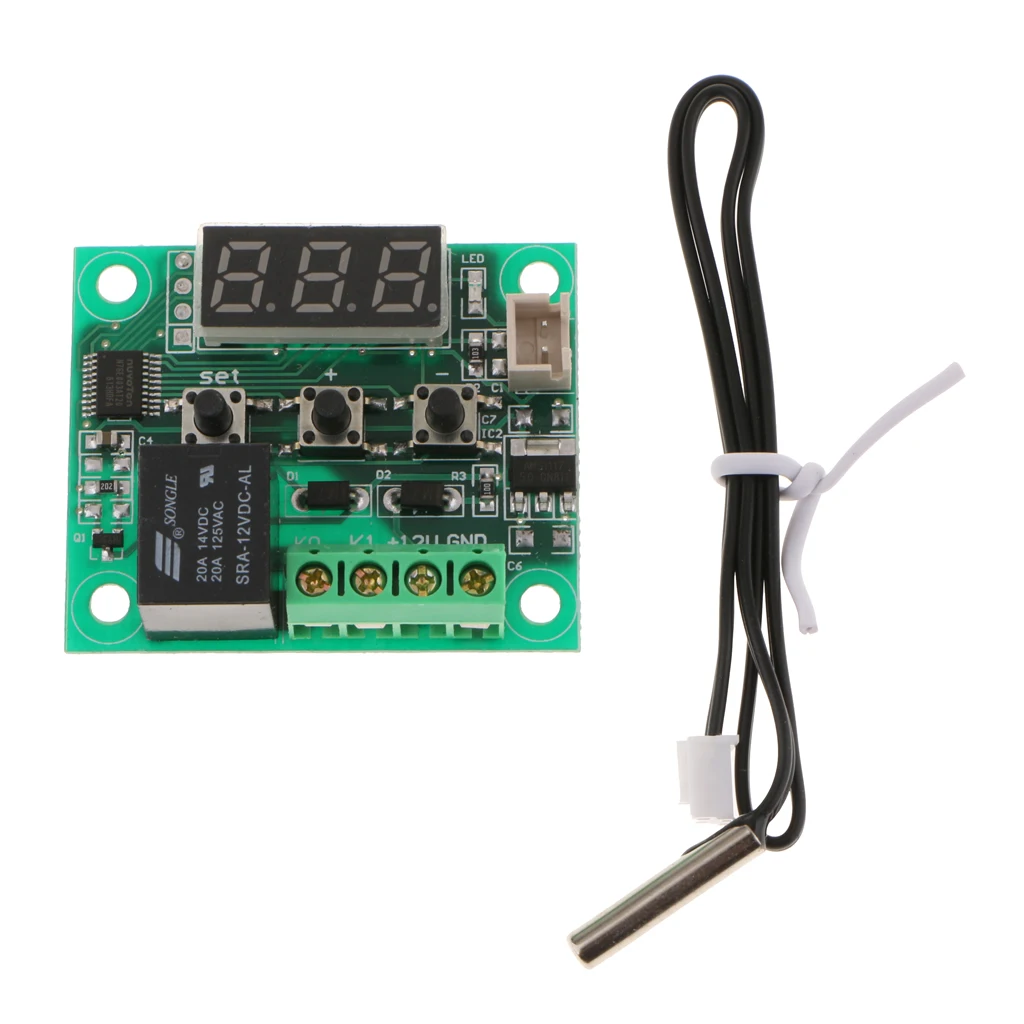 -50-110 ℃ 12V Digital Thermostat Cooling / Heating Sensor Module