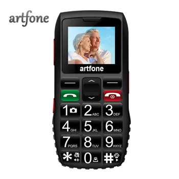 

Artfone Big Button Mobile Phone for Elderly,Upgraded GSM Mobile Phone With SOS Button | 1400mAh Battery Torch Side Buttons(2G)