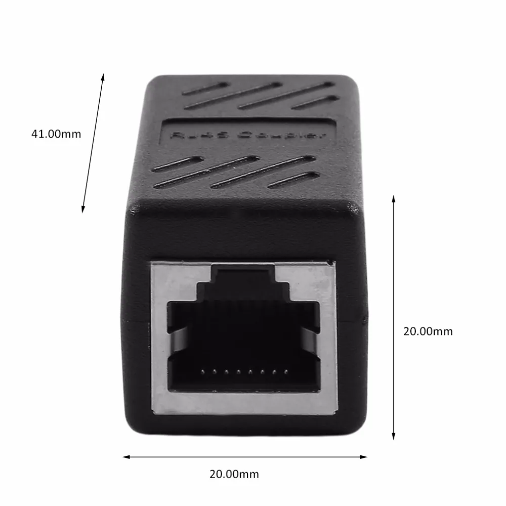 OXA черный женский к гнезду сетевой разъем LAN адаптер муфта удлинитель RJ45 Ethernet кабель соединение Расширение Конвертер муфта