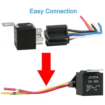 

40A Waterproof Car Relay Long Life Automotive Relays For Head DC Normally 12V/24V Relay Air Light Conditioner Open Z7A6