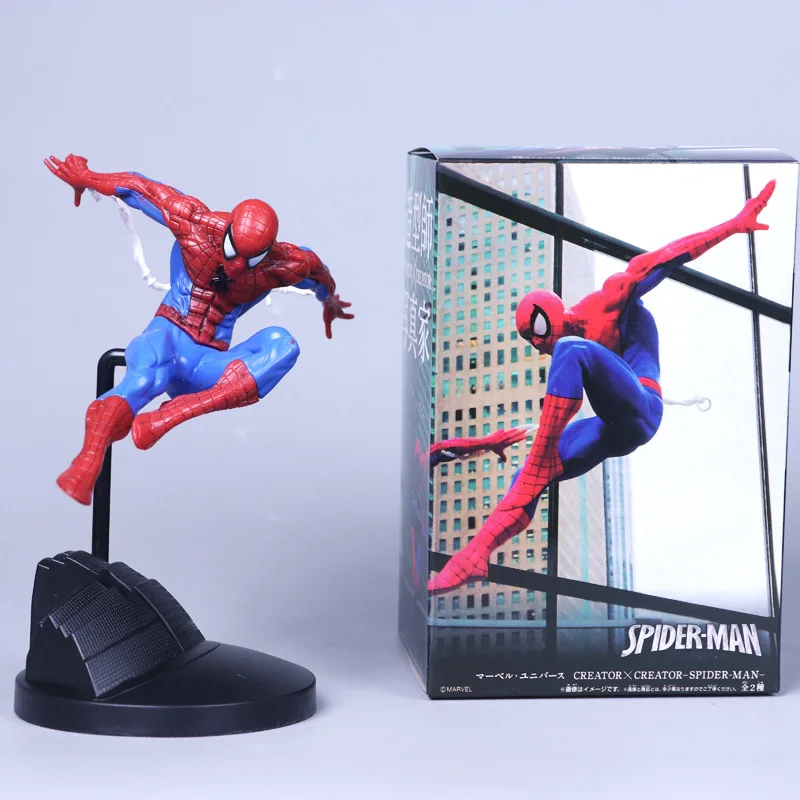 

Anime Spider-Man Red Spider-Man Stylist Photo Home Spider-Man Boxed Garage Kit Model