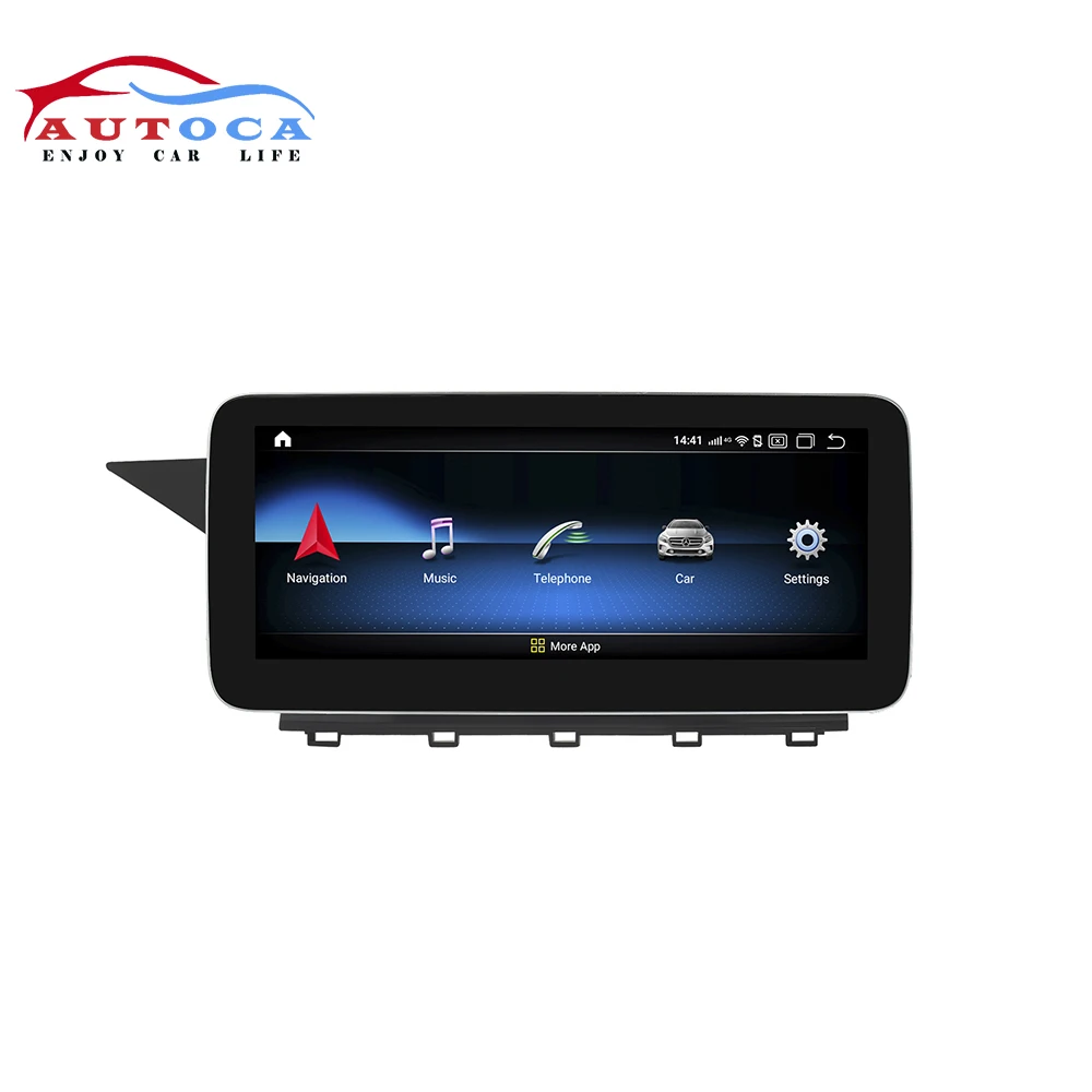 10,2" Adnroid 9 Автомобильный дисплей для Mercedes Benz C Class C180 C200 C260 C300 2011- Радио экран с gps навигацией Bluetooth
