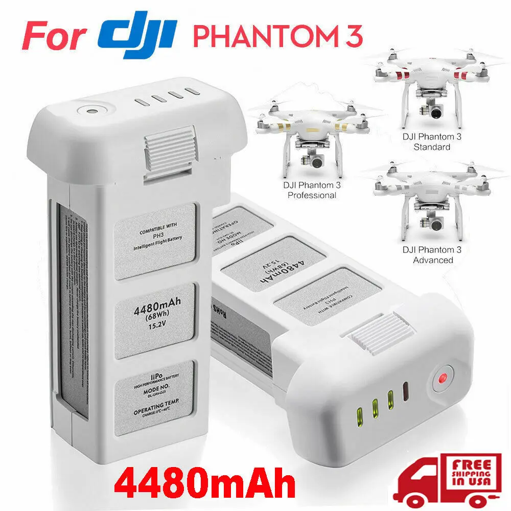 Bateria Drone para Dji Phantom Profissional Padrão Avançado 15.2v 4480mah Lipo 4s Bateria Inteligente até 23 Minutos
