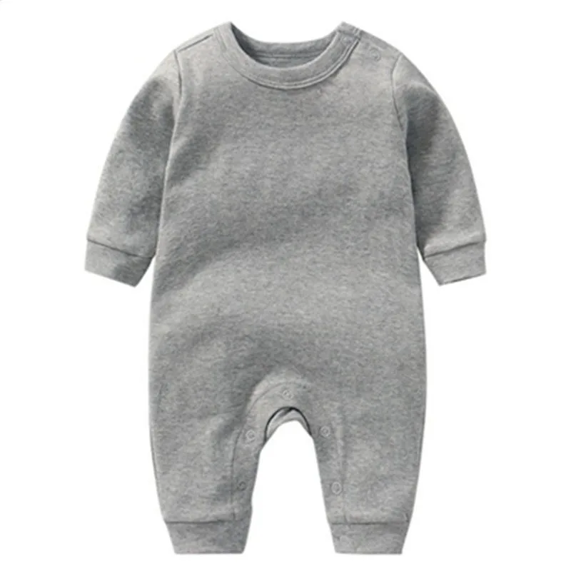 5Pcs / lots Baby Rompers Long Sleeve Winter Soft Cotton Boys Outfits Newborn Clothing