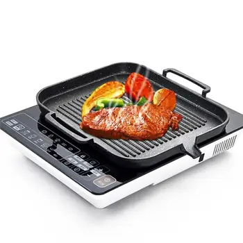 

Baking Pan Square Barbecue Pan Teppanyaki Smoke-free Cooker Portable Outdoor Barbecue Non-stick Barbecue Pan Frying Pan