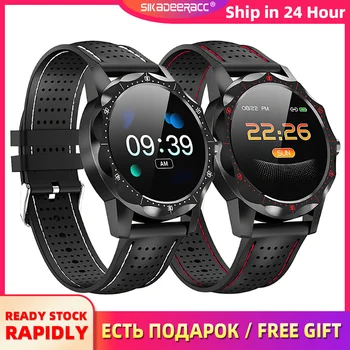 

Smart Watch Fitness Tracker IP68 Waterproof For Android IOS Men Heart Rate Monitoring Sports Wristband Band Pedometer Bluetooth