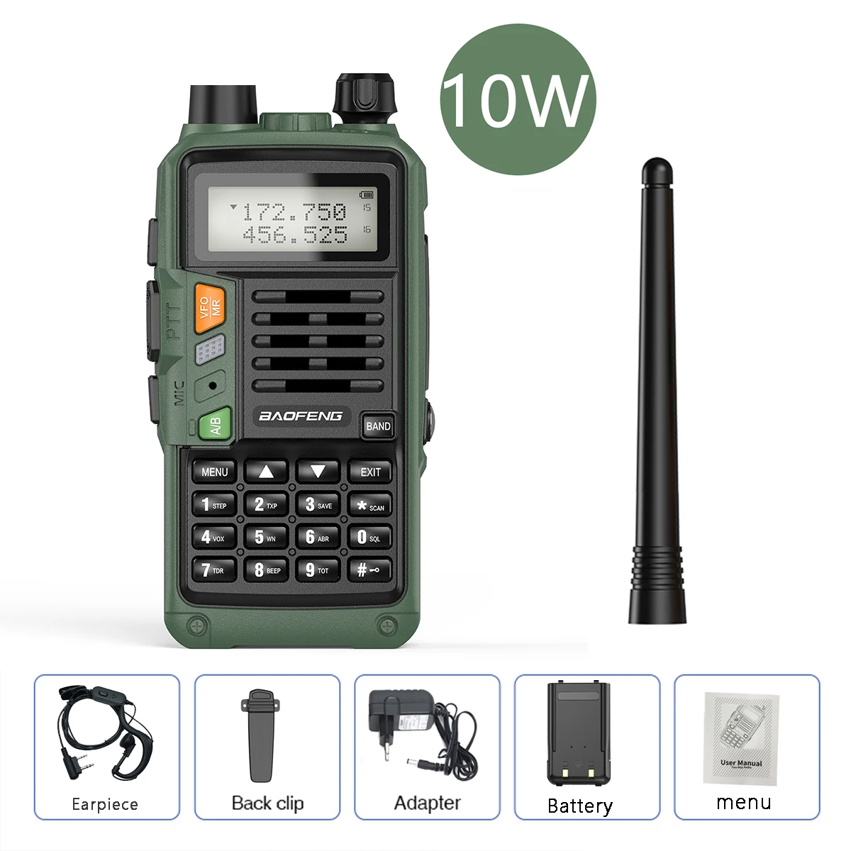 best walkie talkie BaoFeng UV-S9 Plus High Power Walkie Talkie CB Radio Transceiver 8W/10W 50km Long Range up of uv-5r Portable Radio Hunt  City long range walkie talkies 1000 miles Walkie Talkie