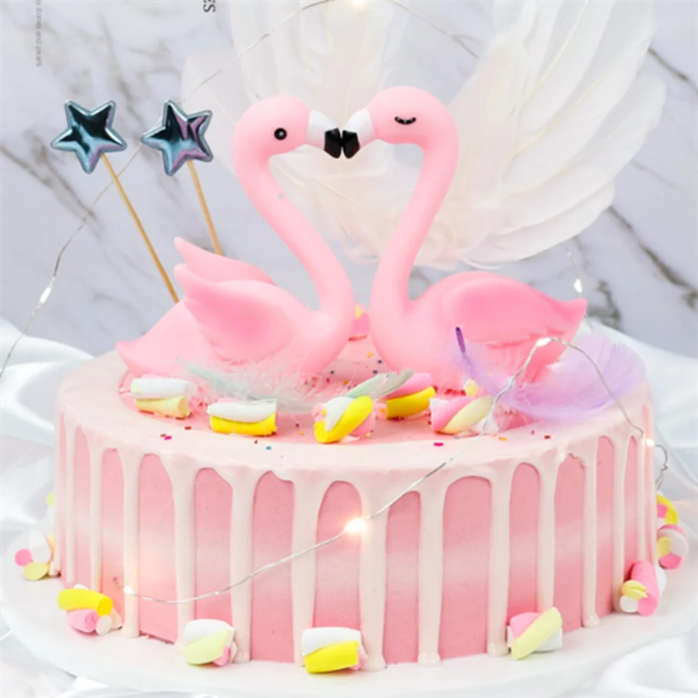 

Flamingo Cake Decoration Baking Decoration Vinyl Crafts Decoration Creative Cartoon Cake Decoration Cake Tools
